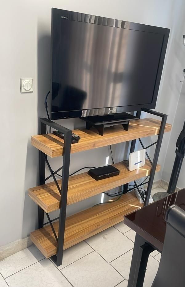 استند چوب و فلز سه طبقه مدل S4020X (ارتفاع 103)
