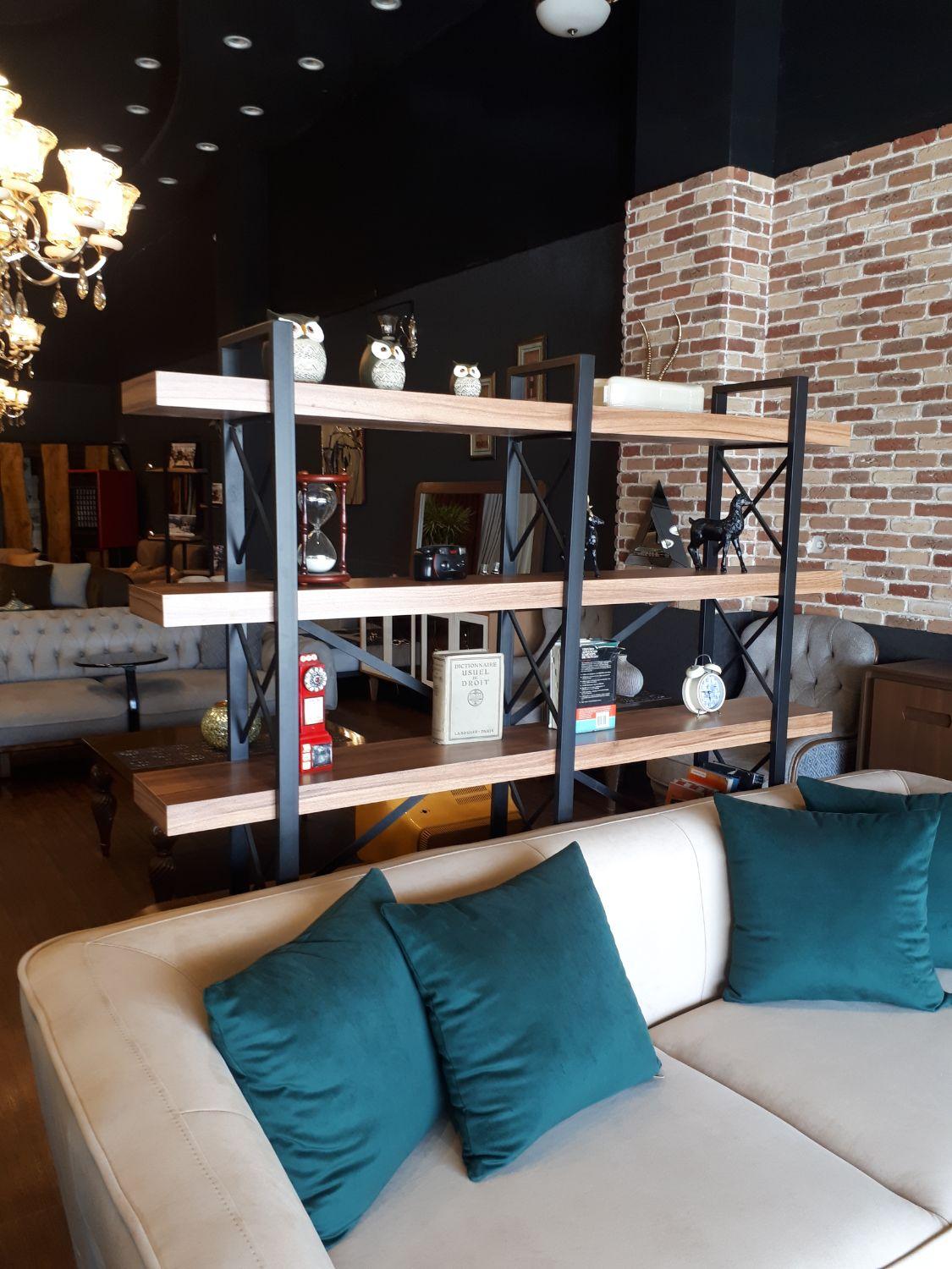 کتابخانه فلزی و استند چوب و فلز مدل 4020 ایکس دار - سه پایه 5 ،4 و 3 طبقه