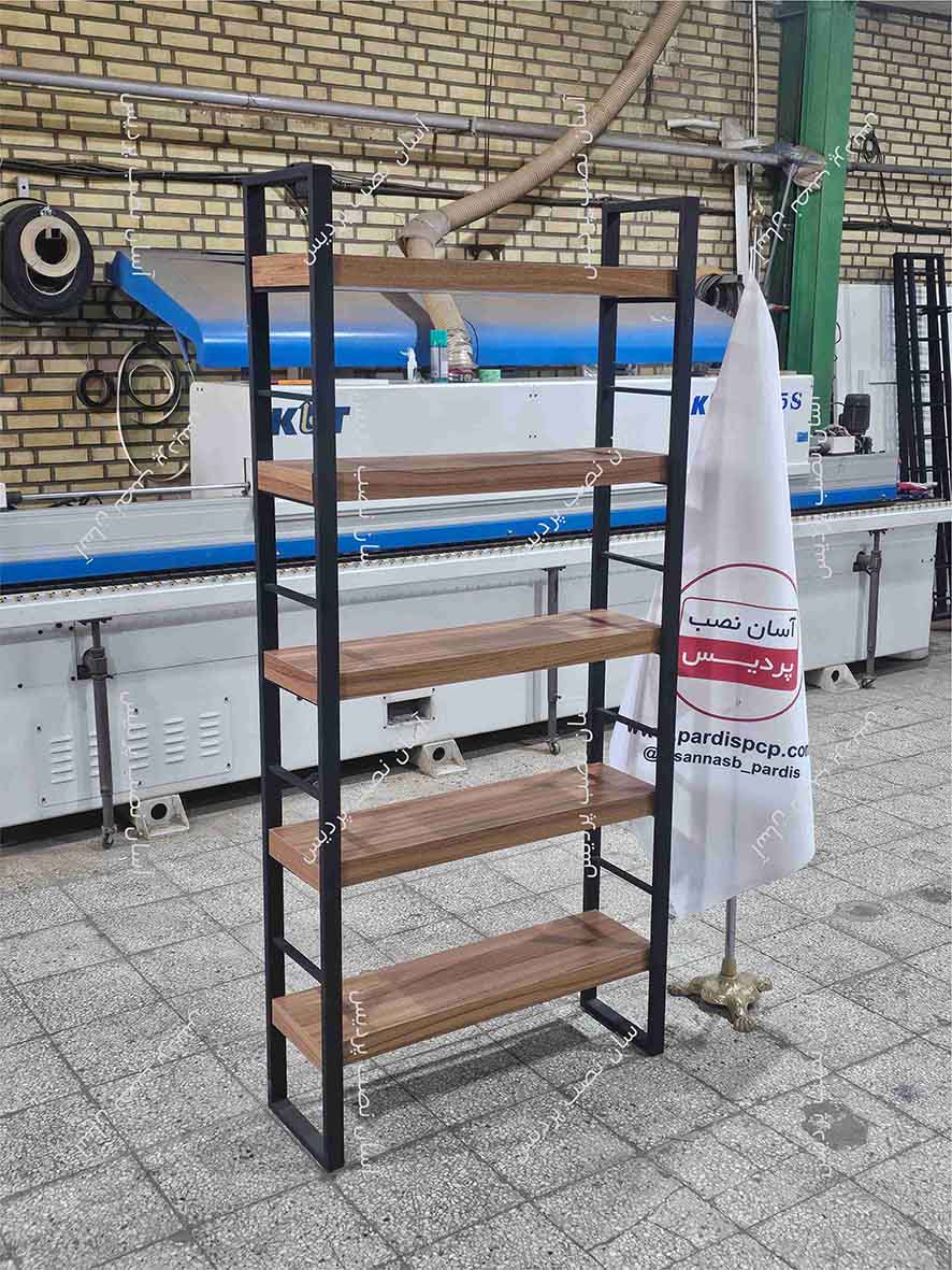 کتابخانه فلزی مدل : نردبانی پنج طبقه ، ارتفاع 200