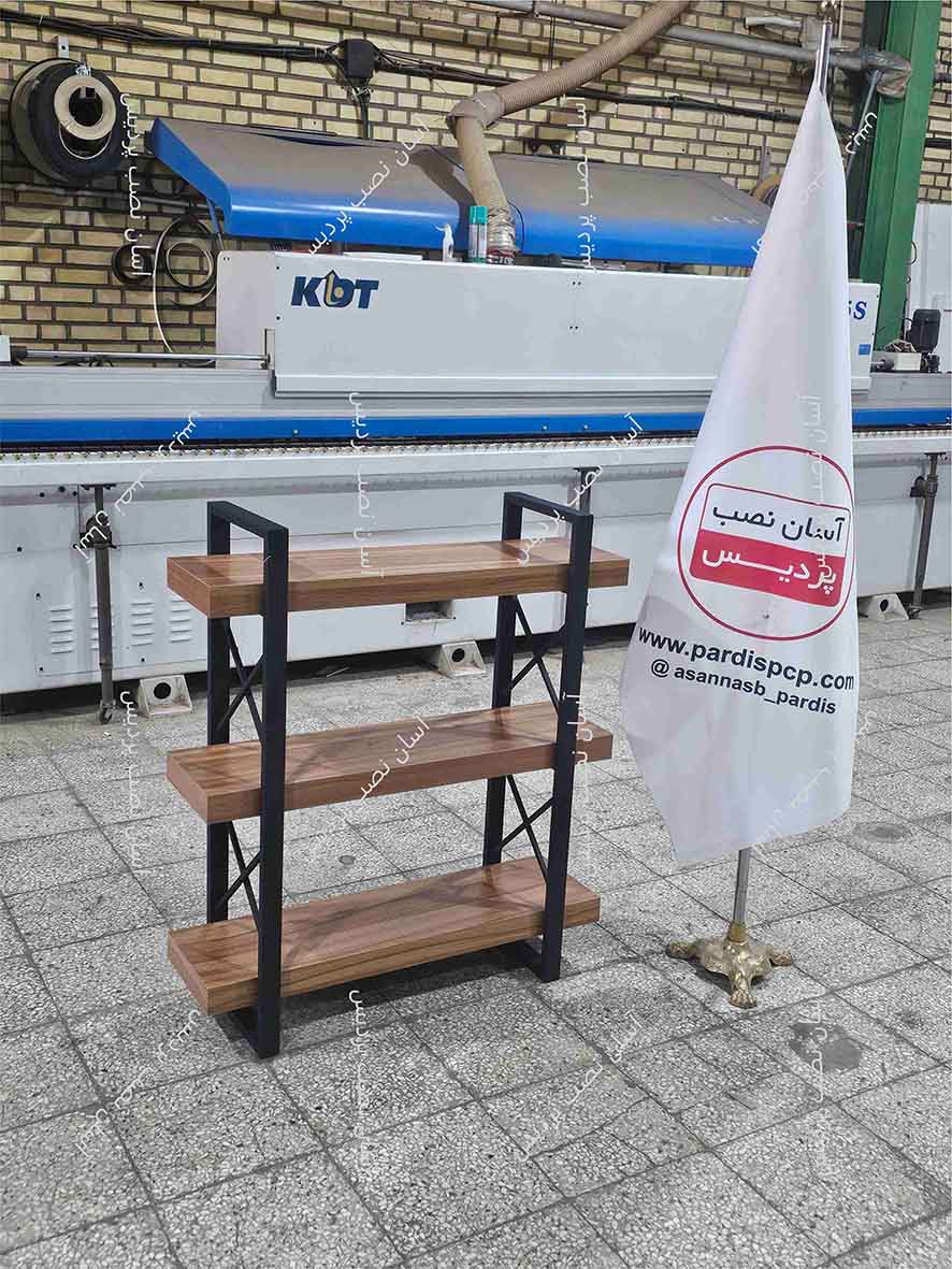 کتابخانه فلزی مدل : 20*40 ایکس دار ، 3 طبقه ، ارتفاع 105  