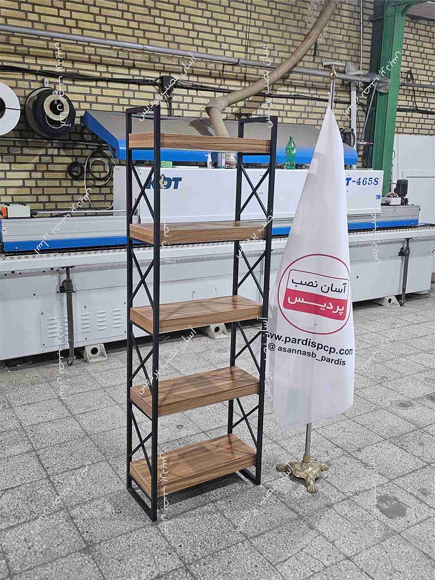  کتابخانه فلزی مدل : 20*20 ایکس دار ، ارتفاع 180