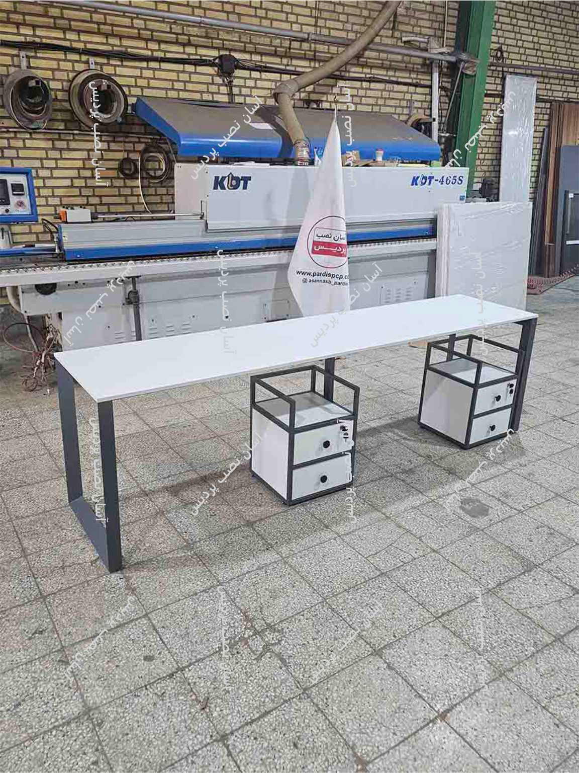 میز کار گروهی 2 نفره مدل : پروفیل مثلثی و 5030